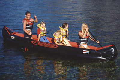 canoe canadien gonflable adventure sl grabner