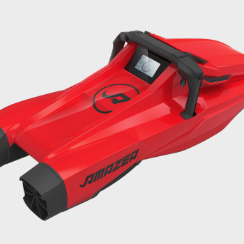 sea scooter twin engine amazea rouge dessus 3/4
