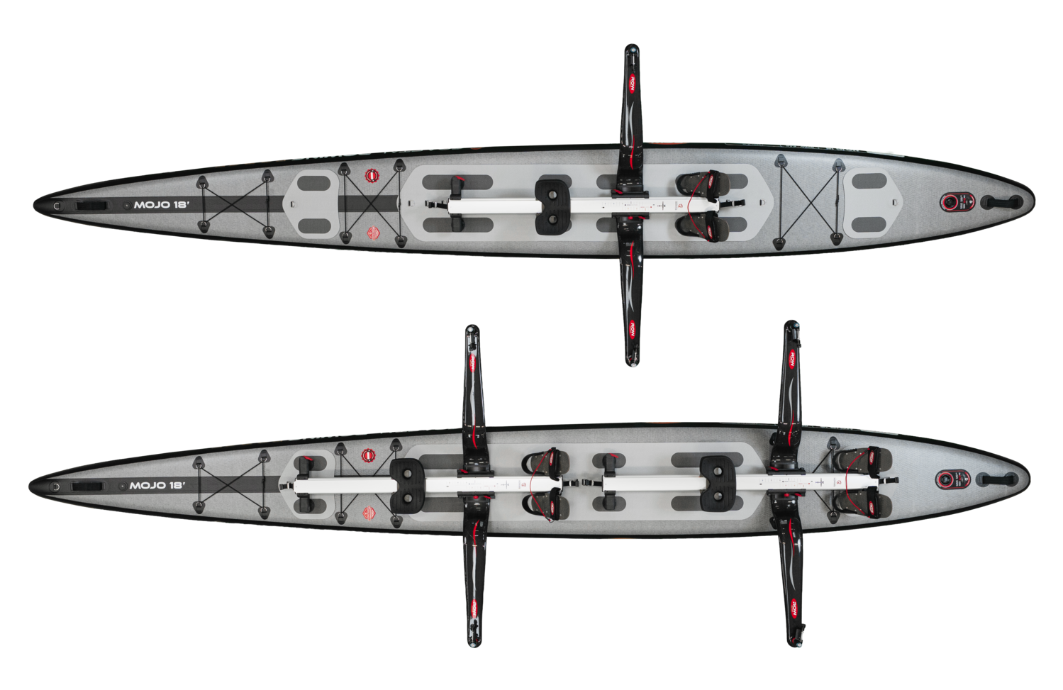 vue de dessus Skiff gonflable MOJO 18